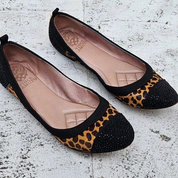 Vince Camuto Shoes - Vince Camuto Women Ballet Flat Sandal Real Cow hair Fur Shoes Size 6.5 36.5eu